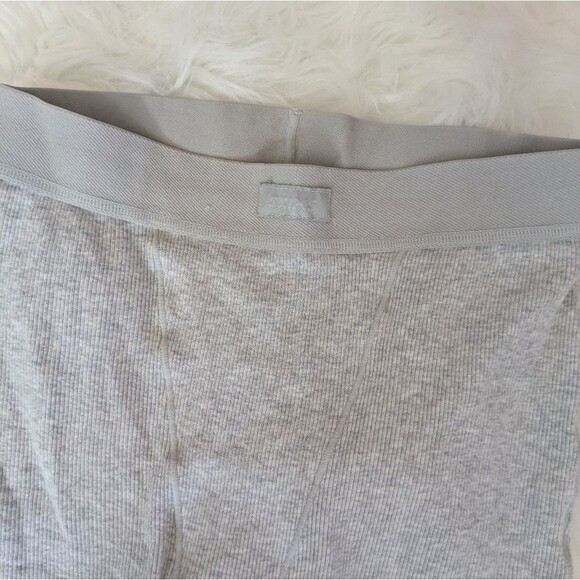Skims Cotton Rib Boxers Heather Gray Grey Ribbed Boxer Briefs XS - Picture 3 of 6